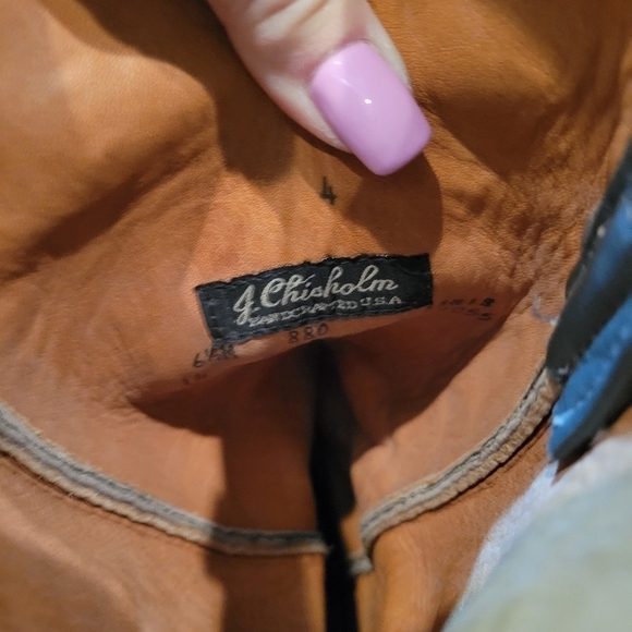 J. Chisom Snakeskin Python Silver Tipped Boots - Picture 4 of 7